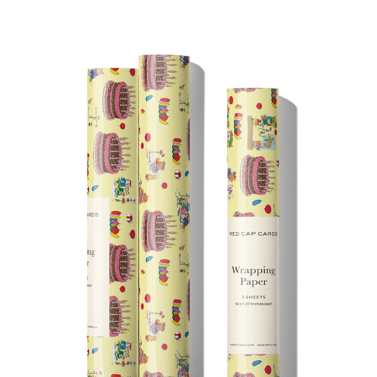 Richard Scarry Dolly Pig Birthday Wrapping Paper: Roll of 3 Sheets - Twirls + Twigs