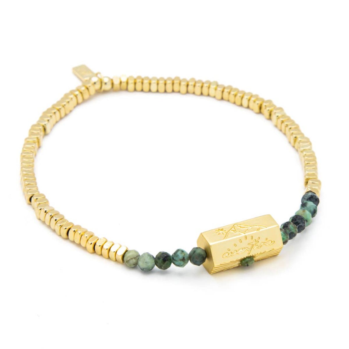 Stella Bracelet - Transformation/African Turquoise/Gold - Twirls + Twigs