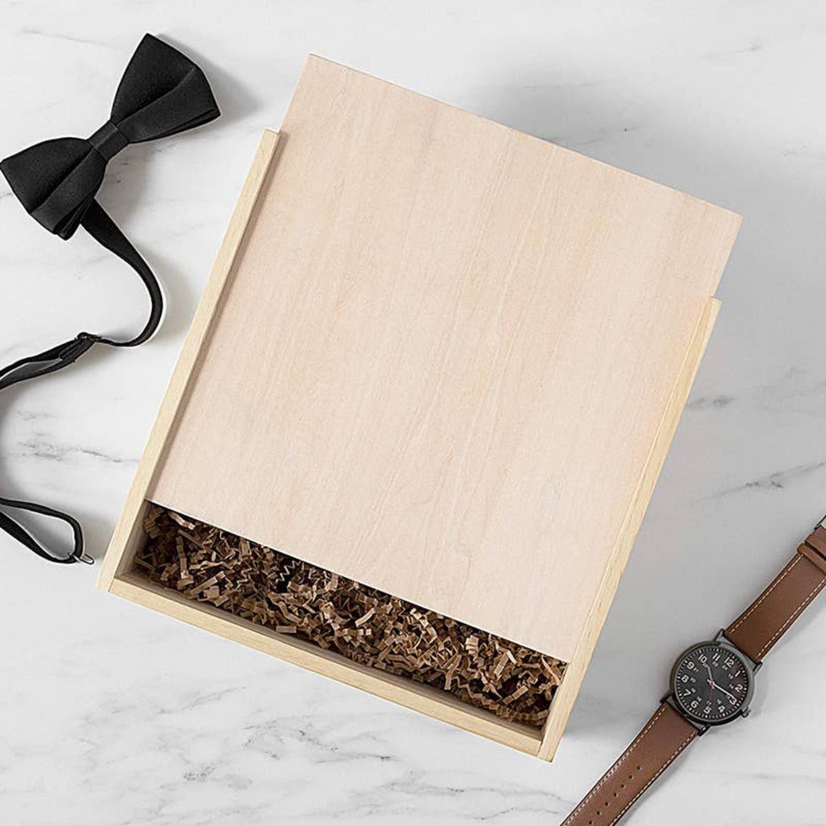 Unfinished Wood Gift Box: Small - Twirls + Twigs