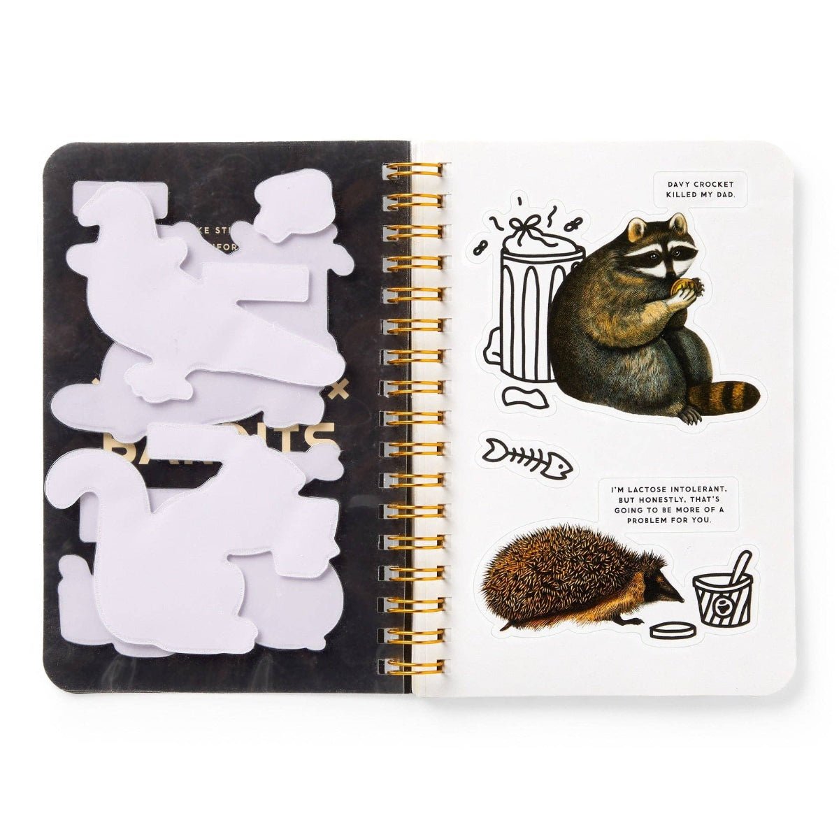 Brass Monkey Trash Bandits Sticker Book - Twirls + Twigs