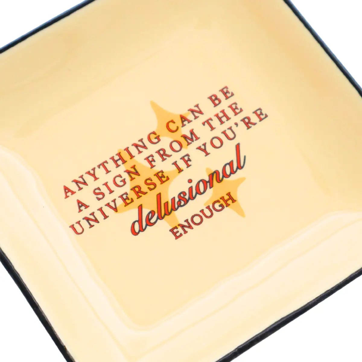 Square Trinket Tray Sign from the Universe - Twirls + Twigs