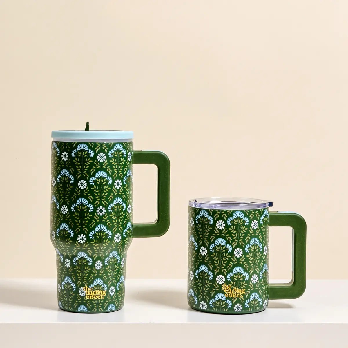 20 oz Lifestyle Flip Straw Tumbler–Everbloom Forest Green - Twirls + Twigs