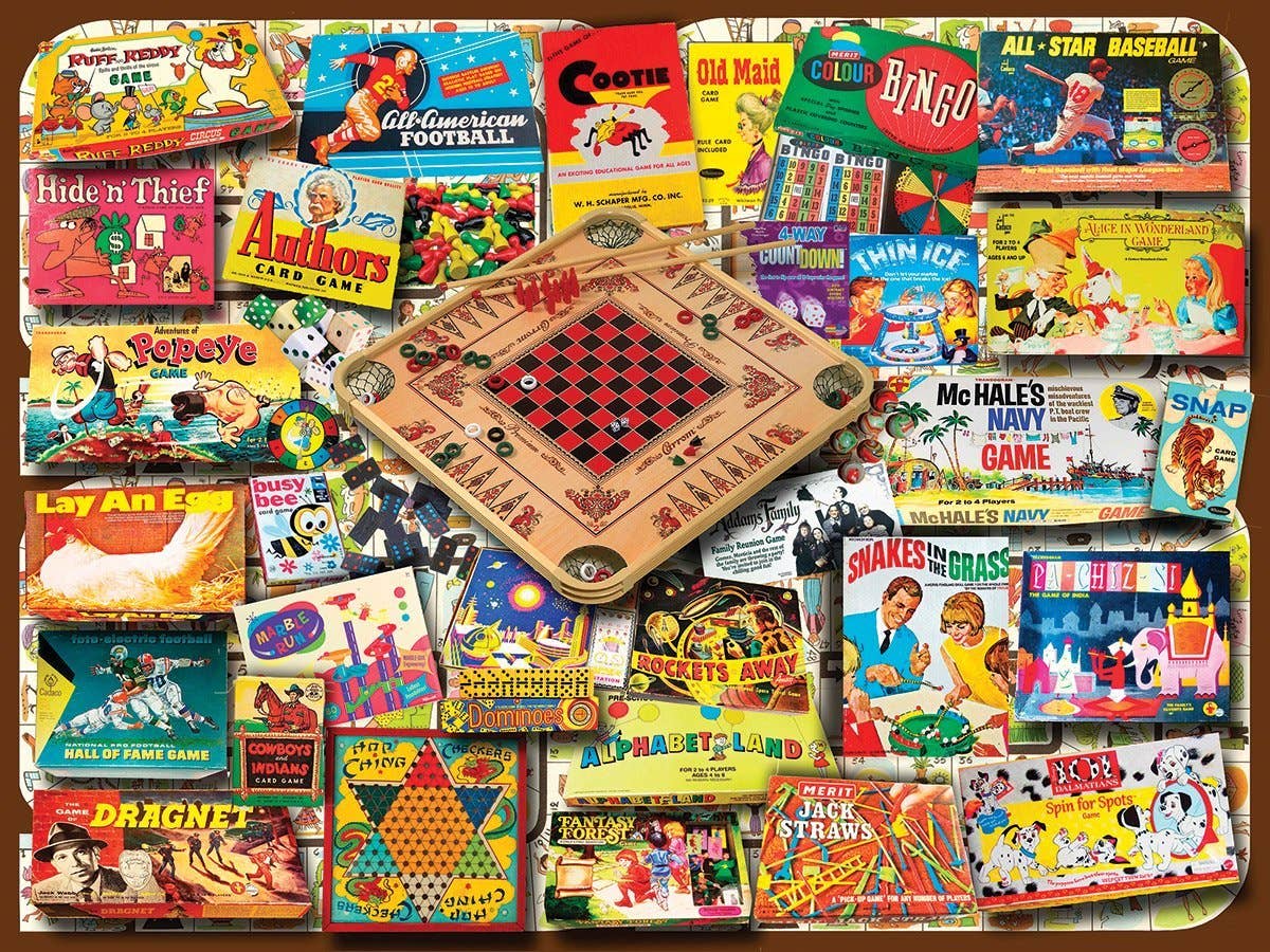 Classic Games (1438pz) - 500 Piece Jigsaw Puzzle - Twirls + Twigs