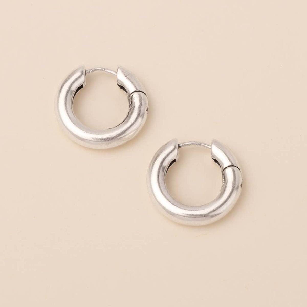 Refined Earring Collection - Stellar Hoop/Sterling Silver - Twirls + Twigs