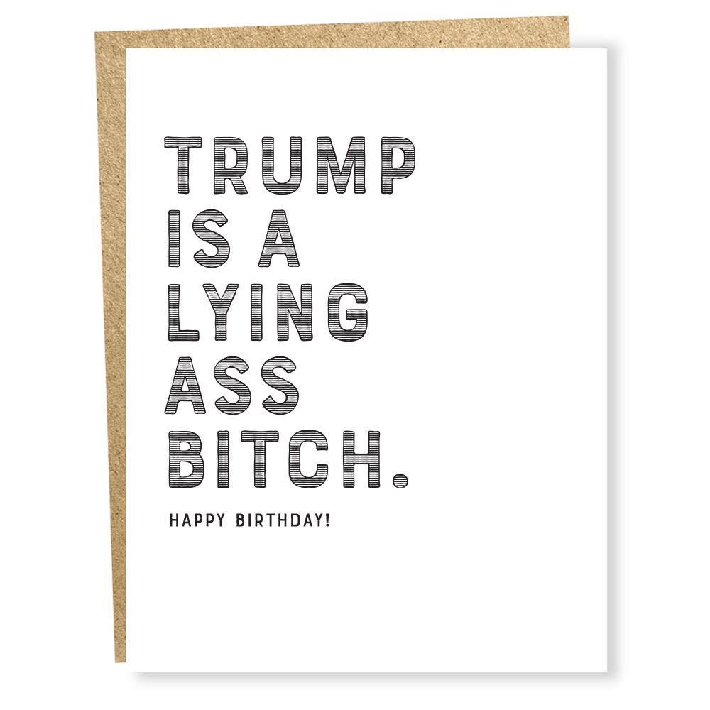 Trump/Bitch Card - Twirls + Twigs