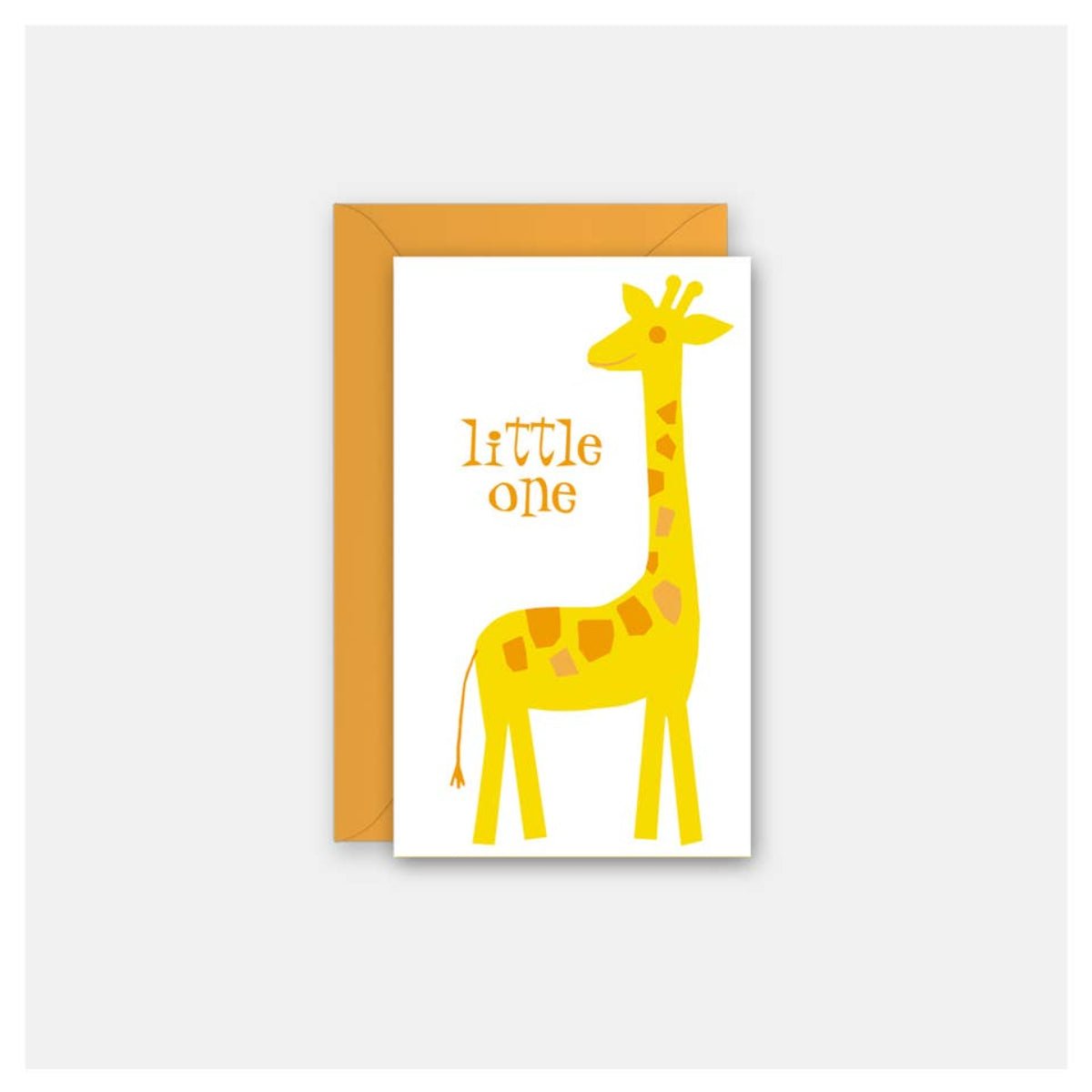 Mod Giraffe Baby - Gift Enclosure Card - Twirls + Twigs