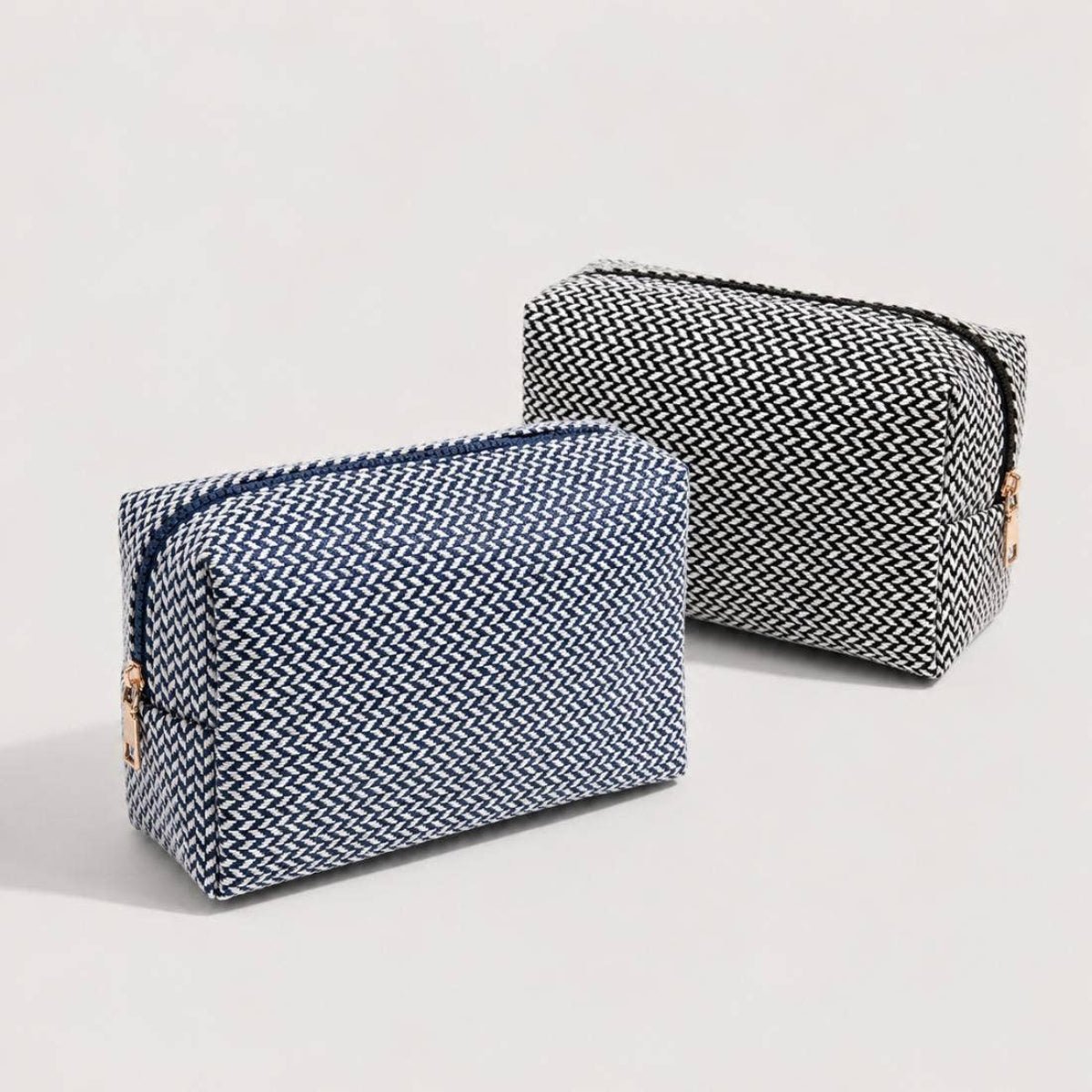 Switchback Cosmetic & Travel Organizer Pouch: Black - Twirls + Twigs
