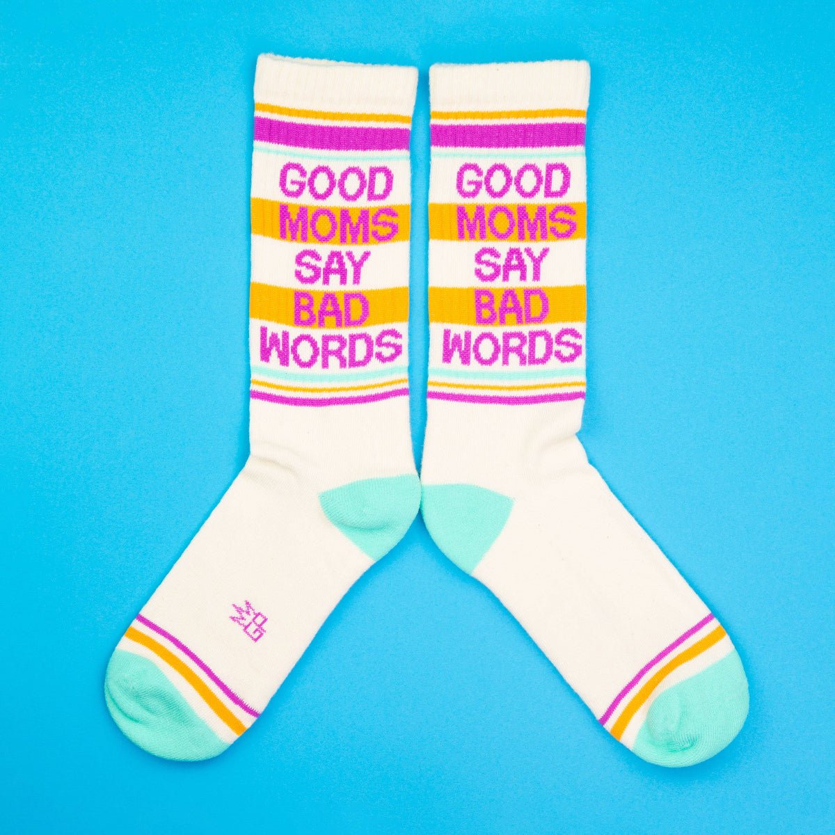 Good Moms Say Bad Words Gym Crew Socks - Twirls + Twigs