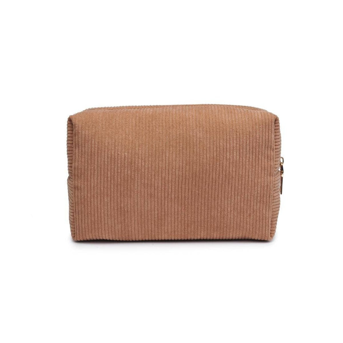 Cordially Yours - Corduroy Cosmetic & Travel Organizer Pouch: Cinnamon - Twirls + Twigs