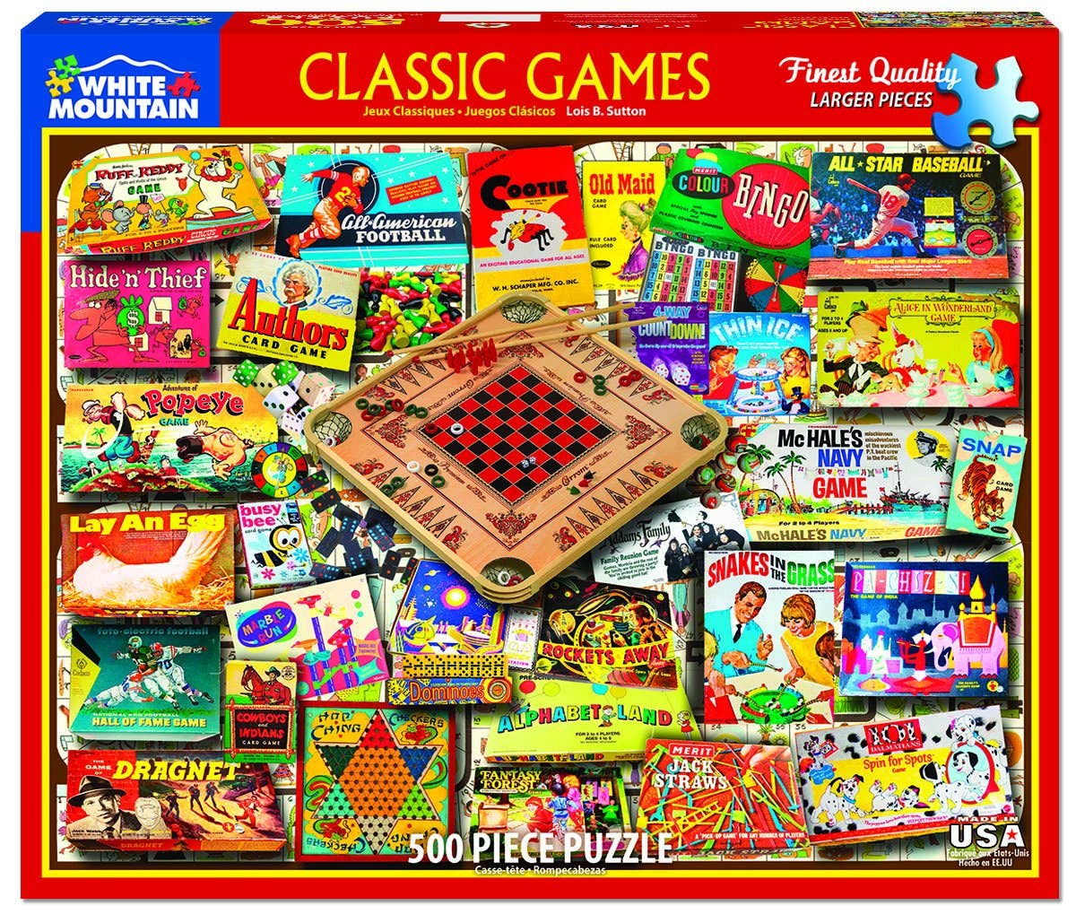 Classic Games (1438pz) - 500 Piece Jigsaw Puzzle - Twirls + Twigs