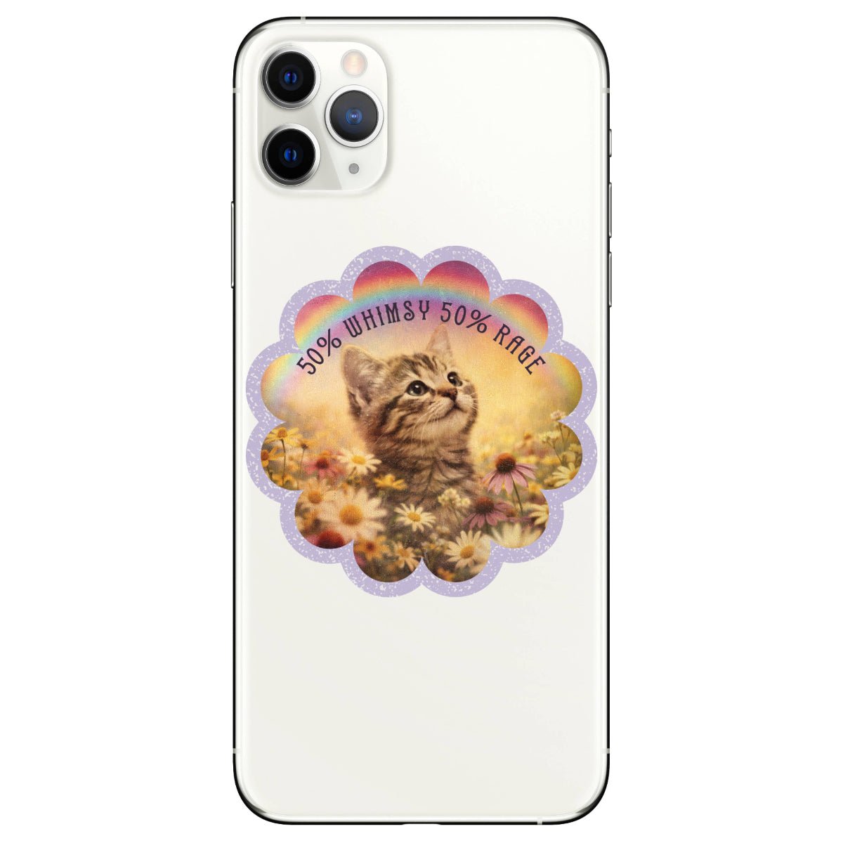 Whimsy and Rage Cute Kitten High Quality Vinyl Sticker - Twirls + Twigs