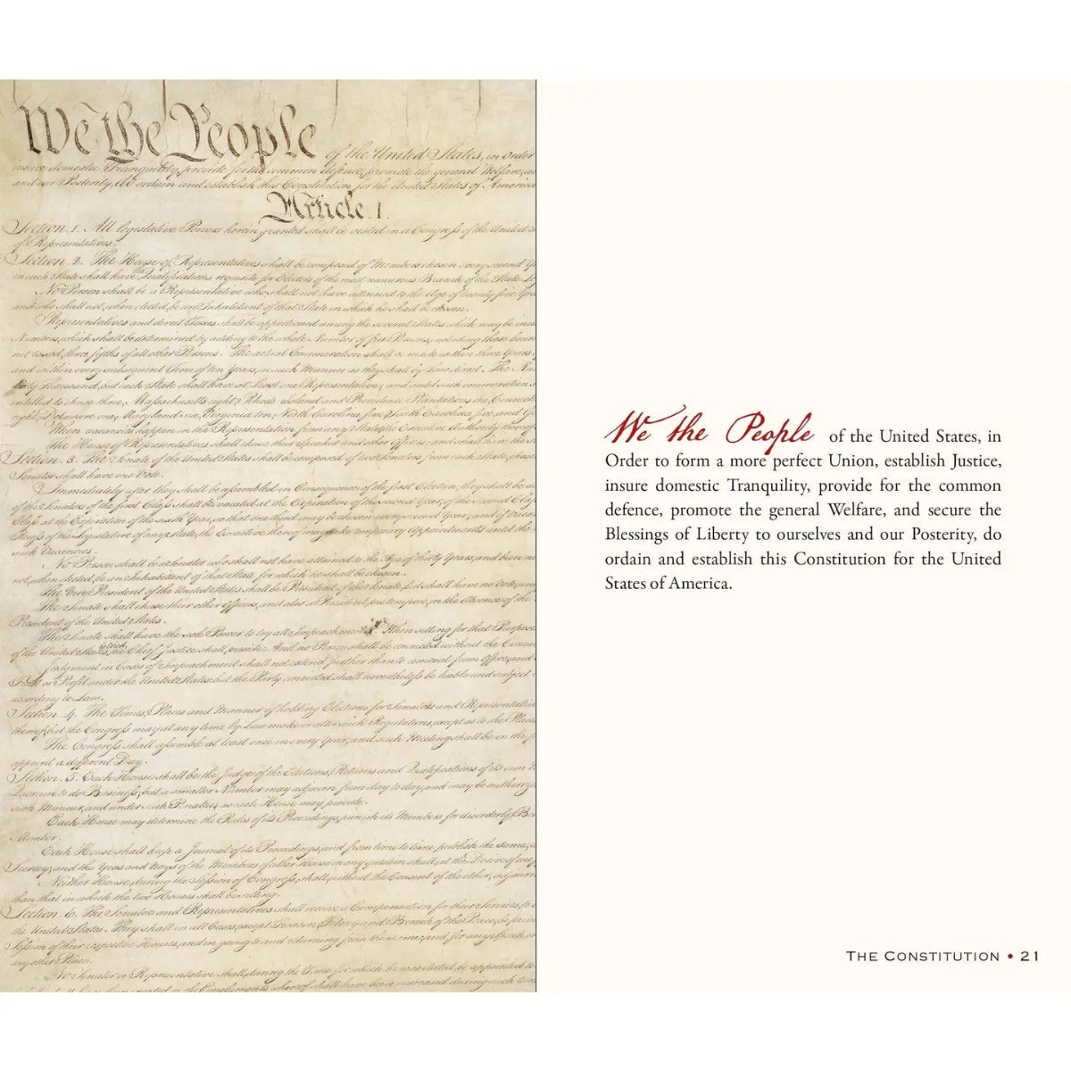 The Constitution of the United States of America - Twirls + Twigs
