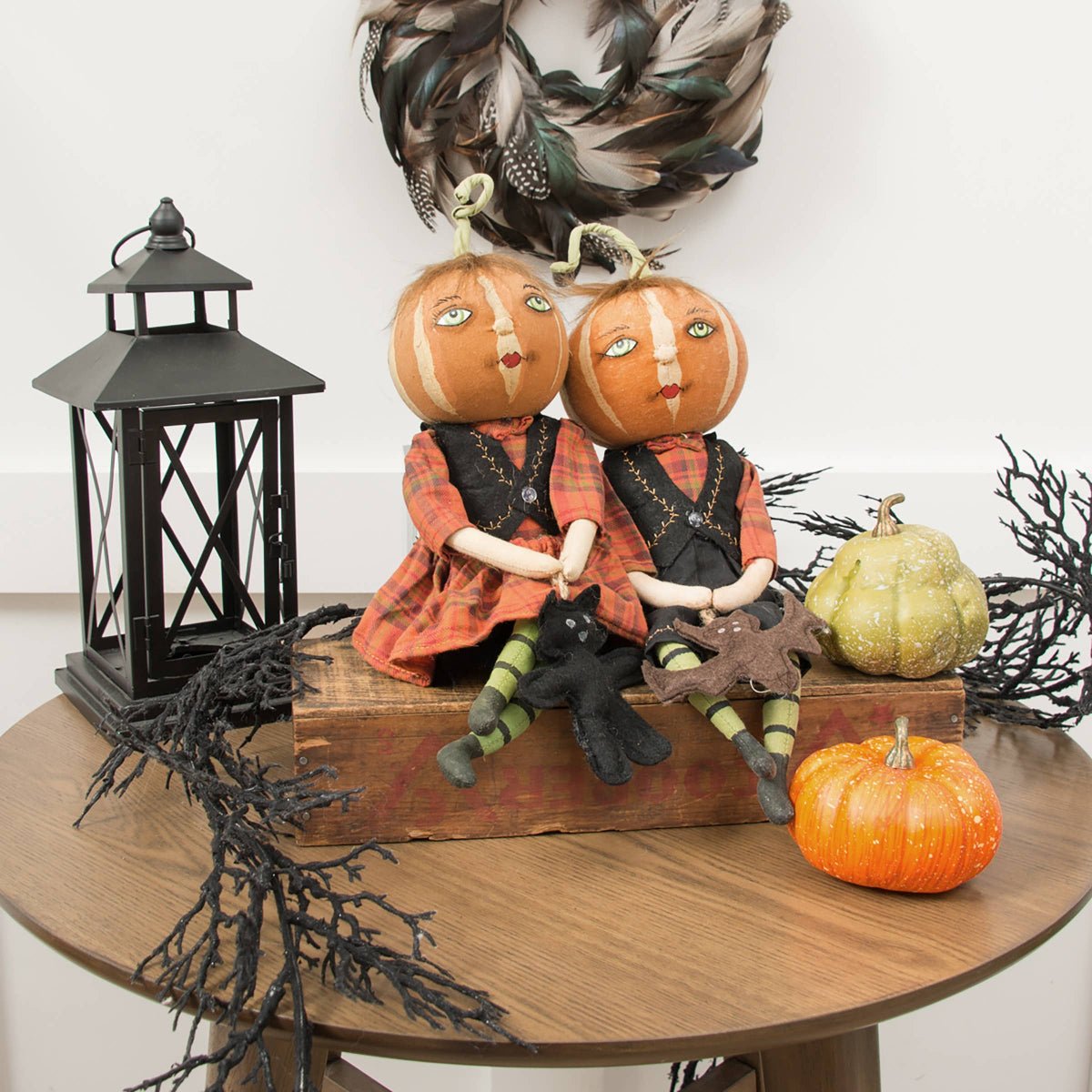 Nelly Pumpkin Gathered Traditions Art Doll - Twirls + Twigs