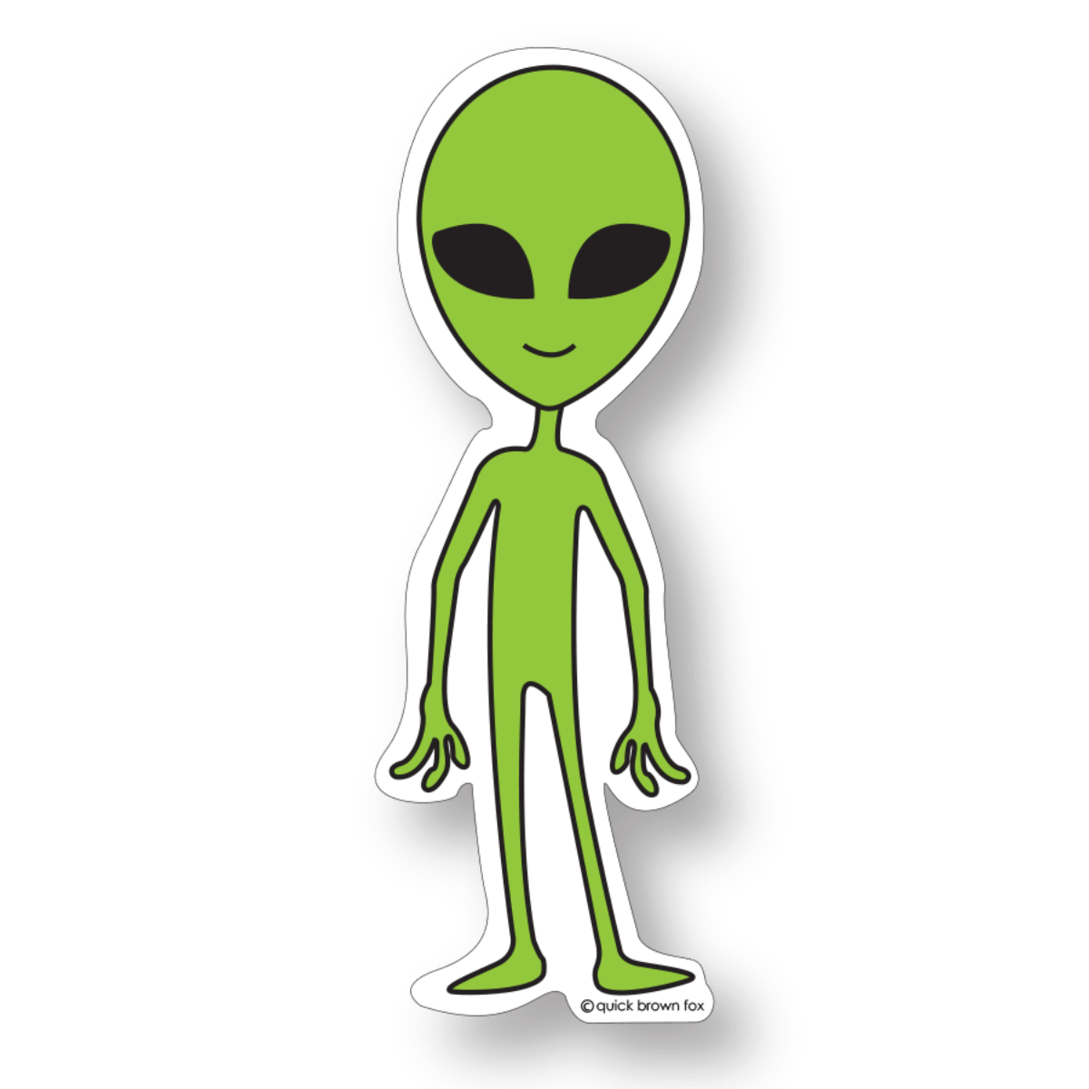 Alien Sticker - Vinyl Sticker - Twirls + Twigs