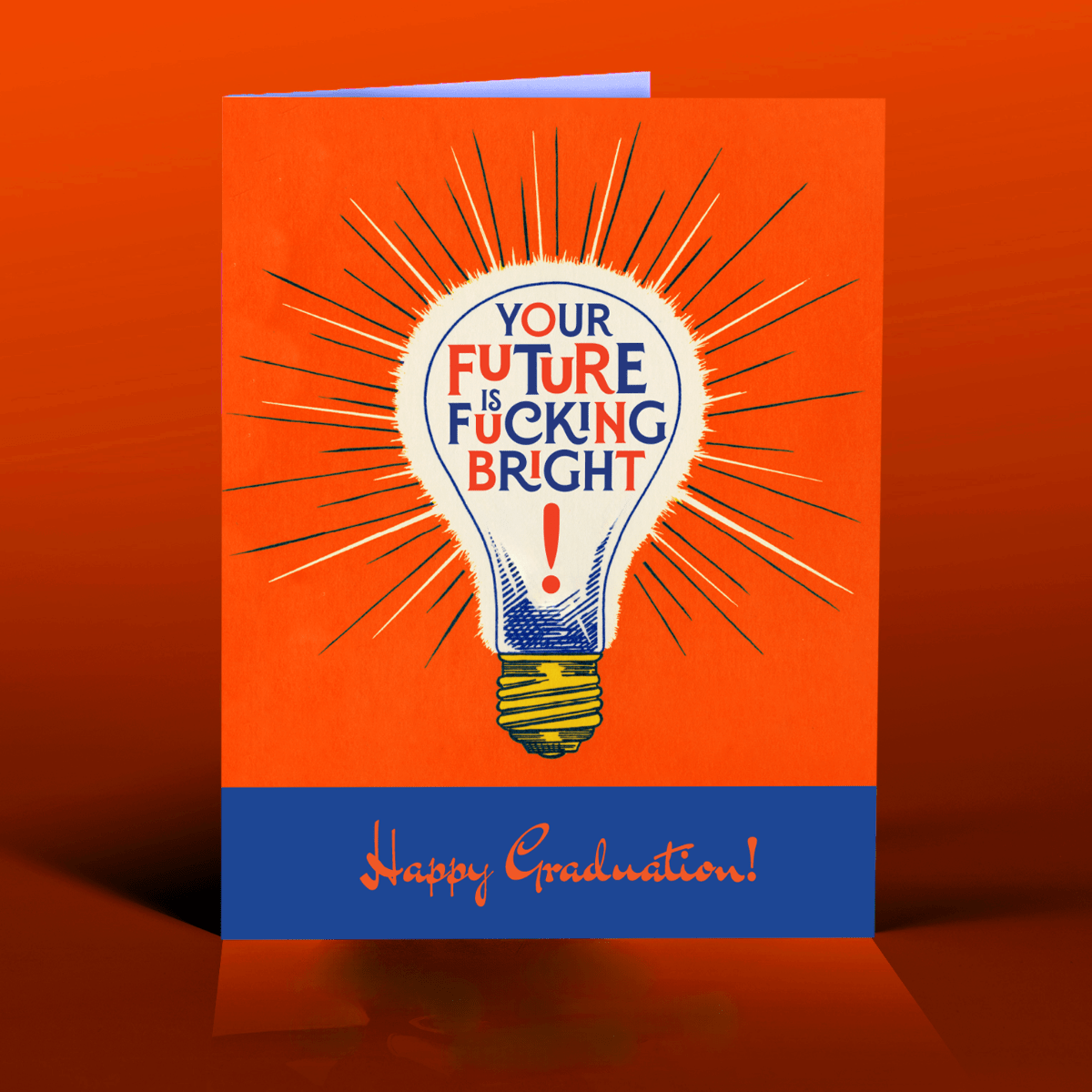 LIGHTBULB BRIGHT! Graduation Card - Twirls + Twigs