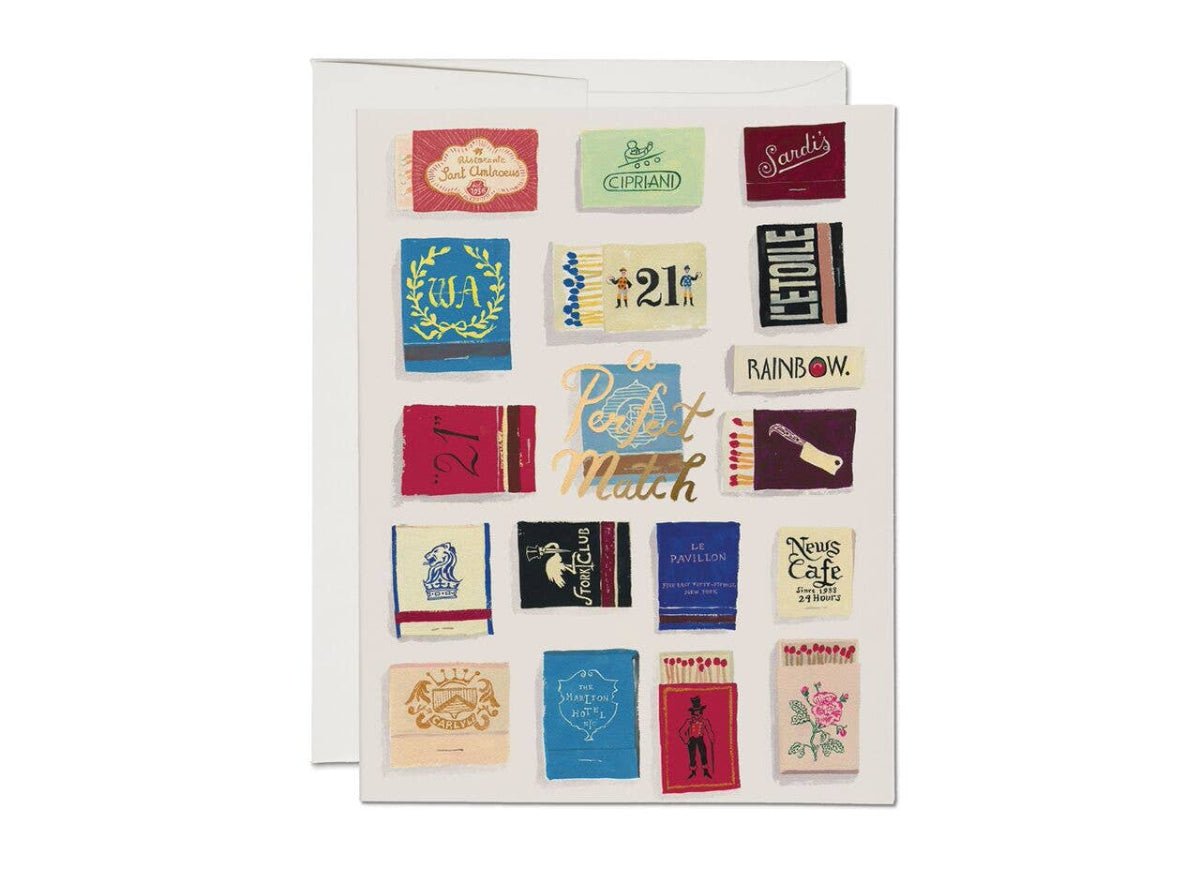 Matches Love Greeting Card - Twirls + Twigs