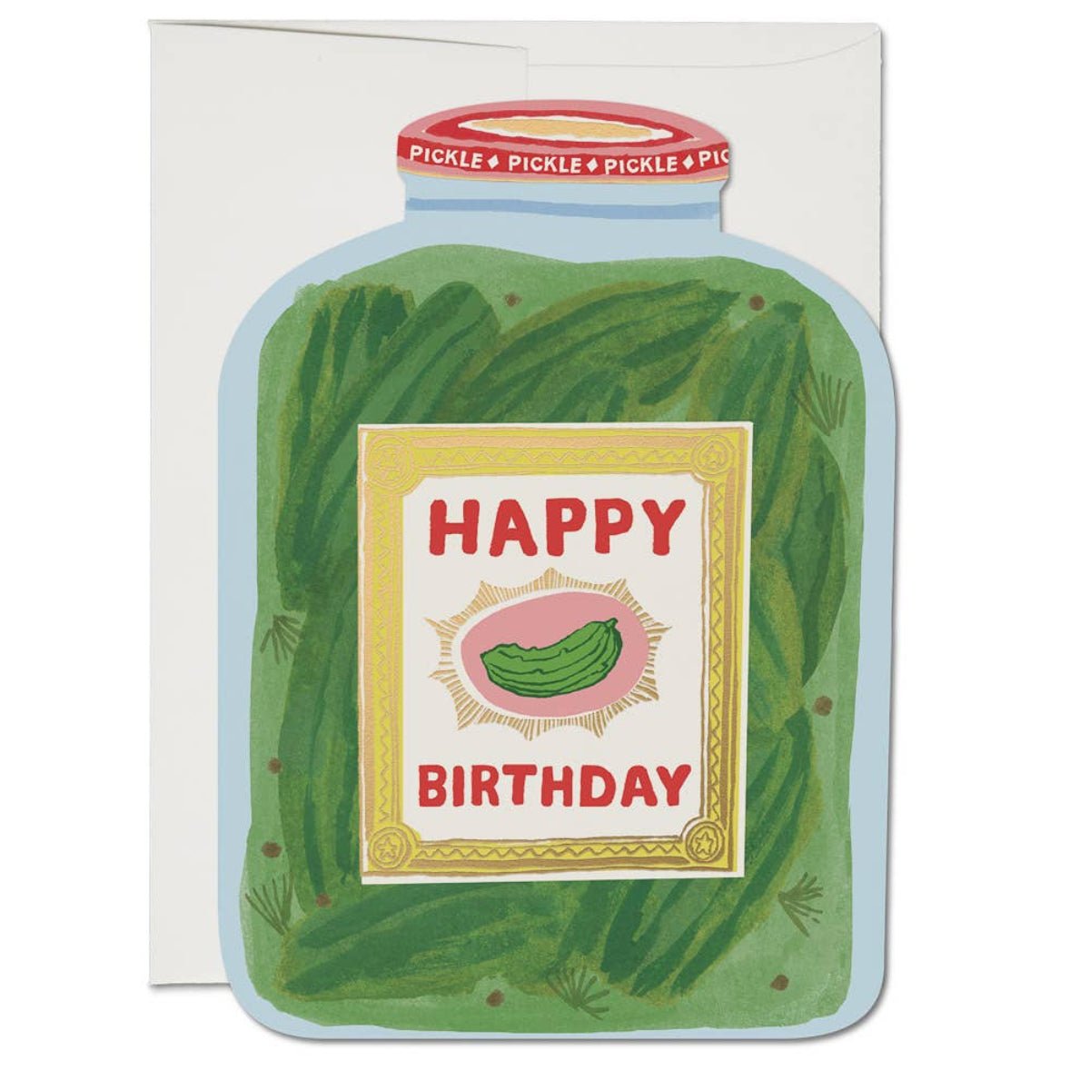 Pickle Birthday Greeting Card - Twirls + Twigs