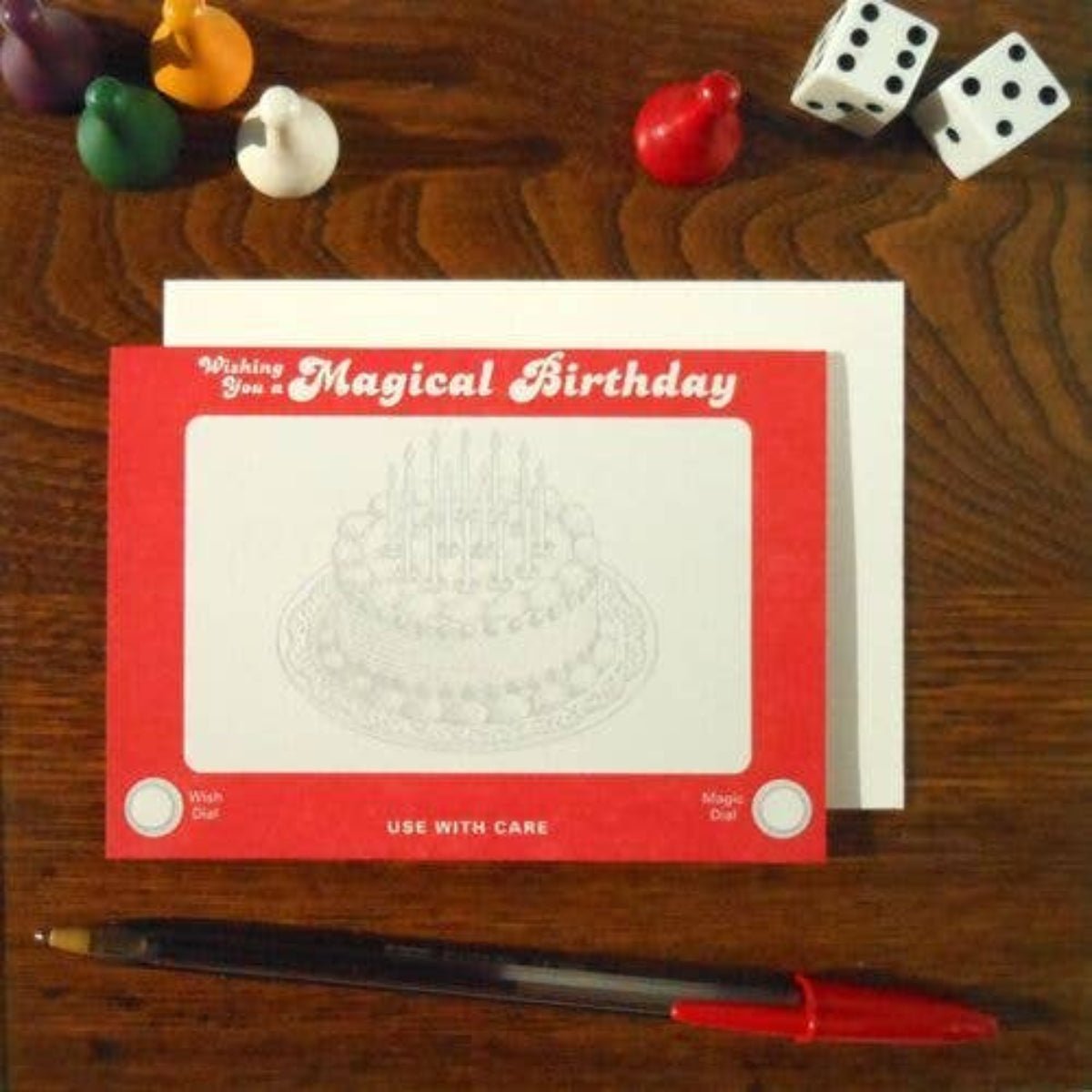 Etch A Sketch Birthday Card - Twirls + Twigs
