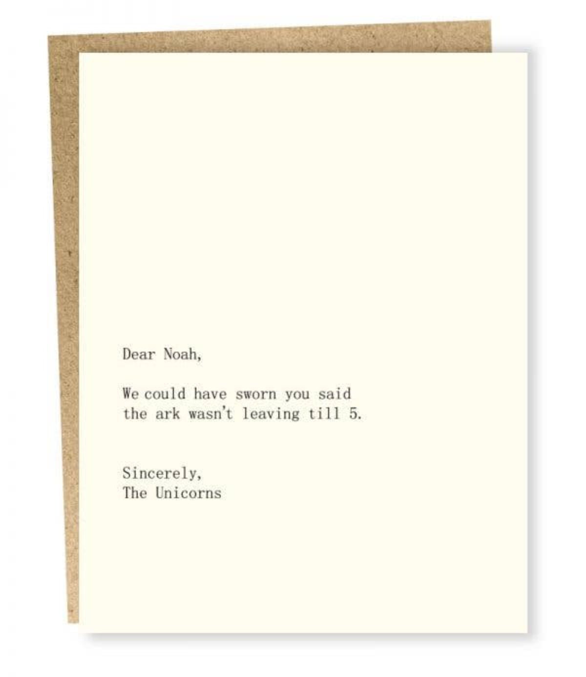 Noah / Unicorns Card - Twirls + Twigs
