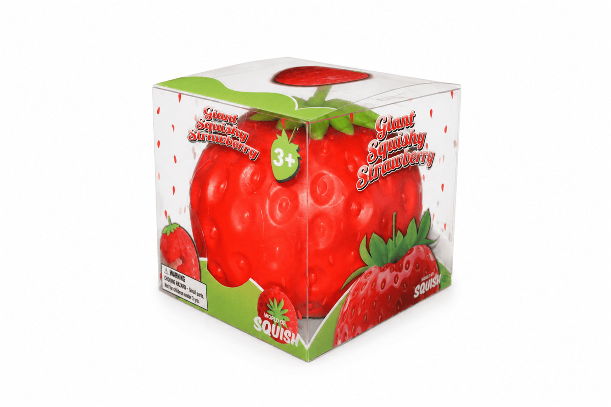 5" Giant Squishy Strawberry - World of Squish - Twirls + Twigs