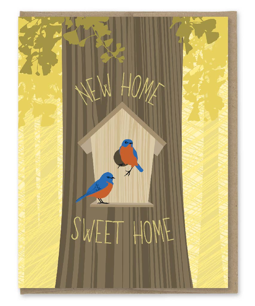 New Home Bird House Card - Twirls + Twigs