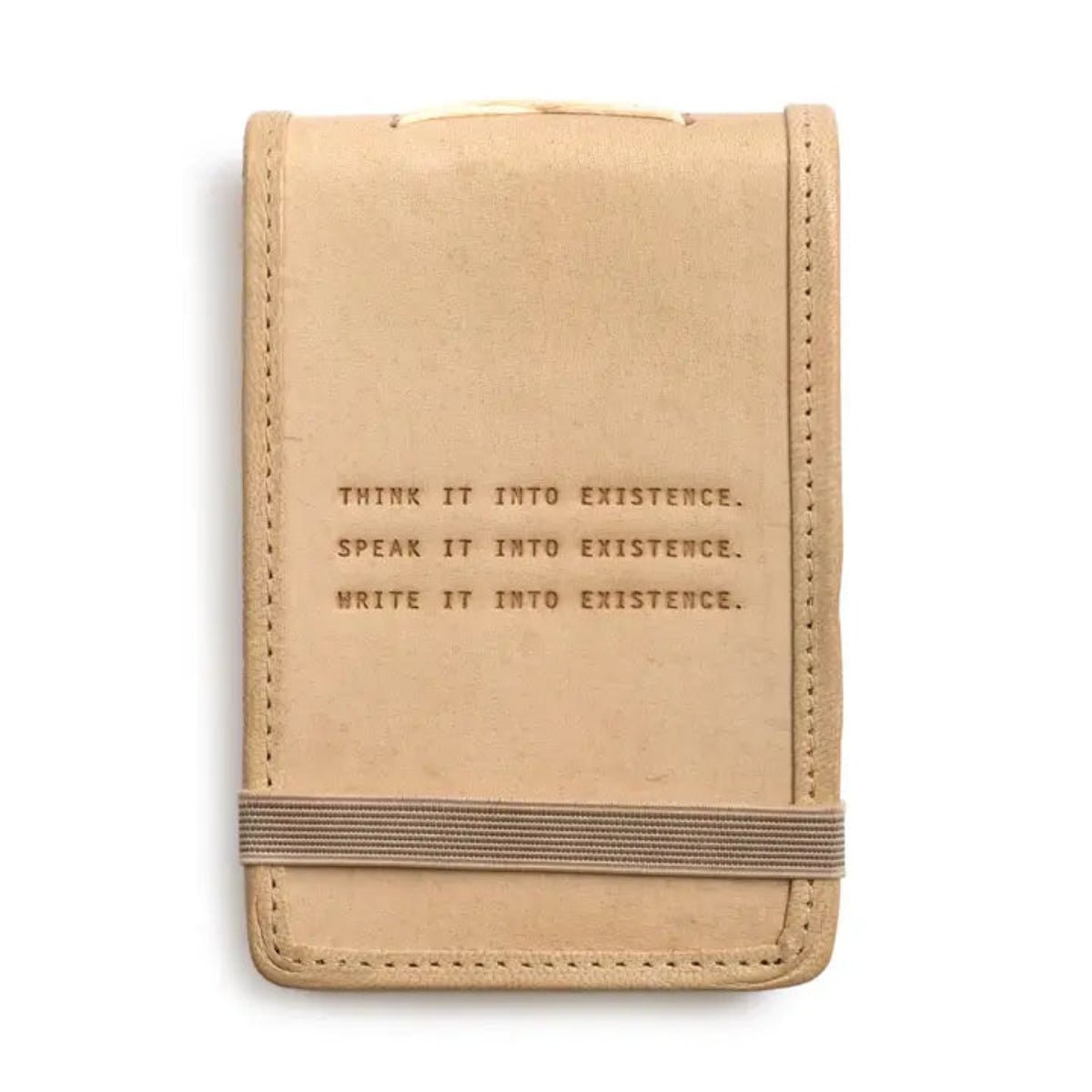 Mini Think, Speak, Write Leather Journal - Honey - Twirls + Twigs