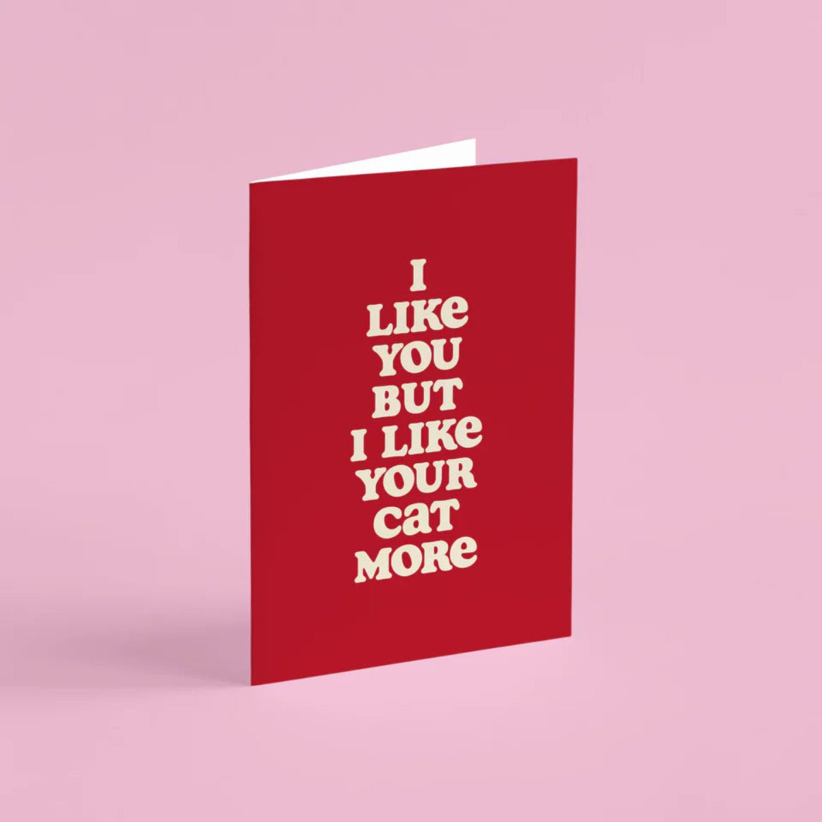 I Like Your Cat More Card - Twirls + Twigs