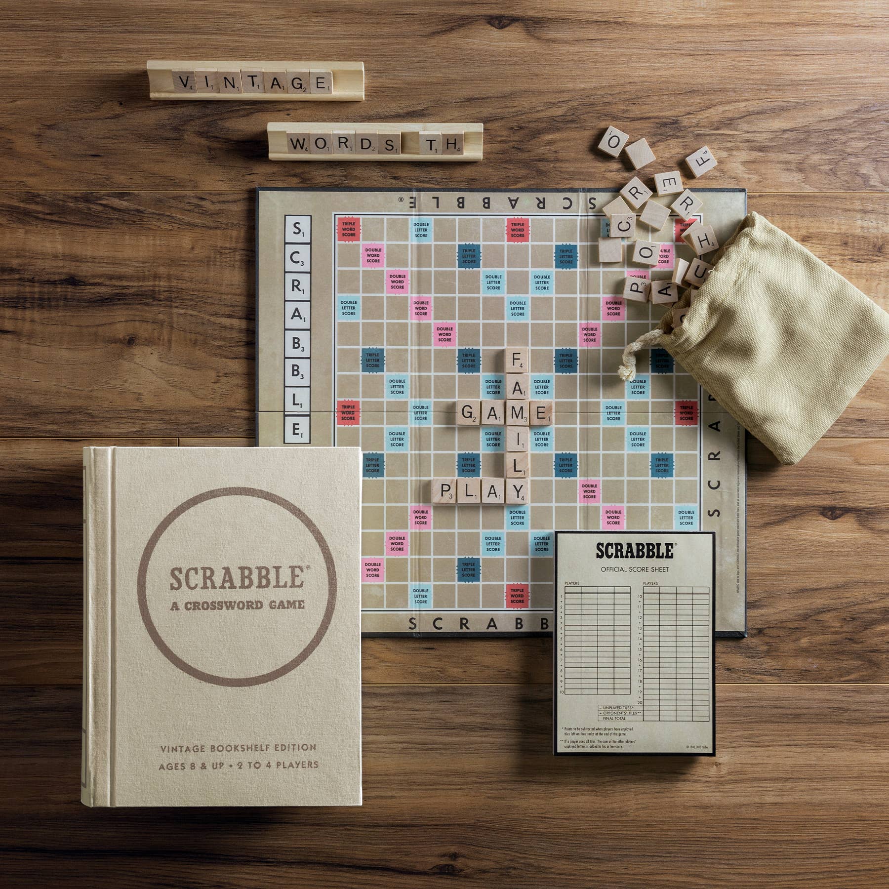 Scrabble Vintage Bookshelf Edition - Twirls + Twigs