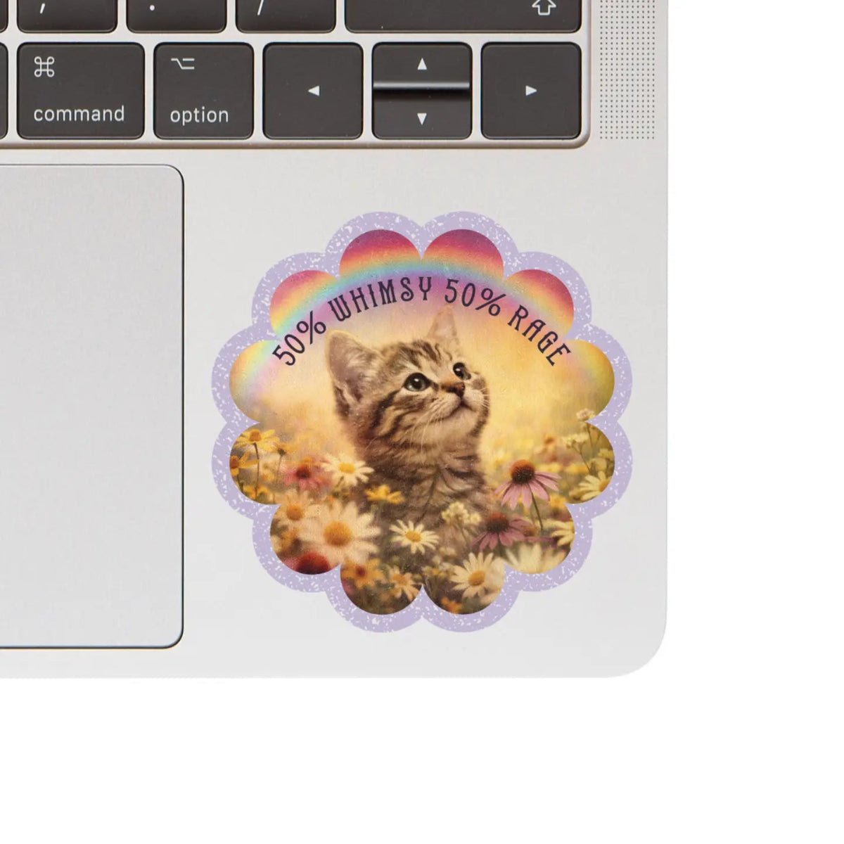 Whimsy and Rage Cute Kitten High Quality Vinyl Sticker - Twirls + Twigs