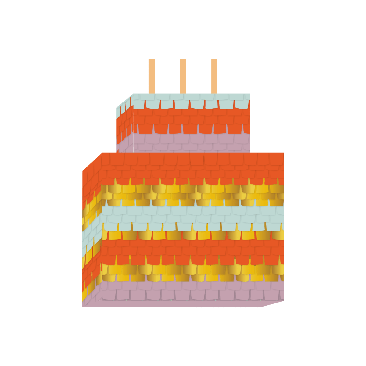 Birthday Cake Mini Pinata - Twirls + Twigs