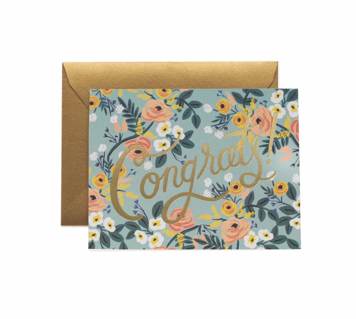 Blue Meadow Congrats card - Twirls + Twigs