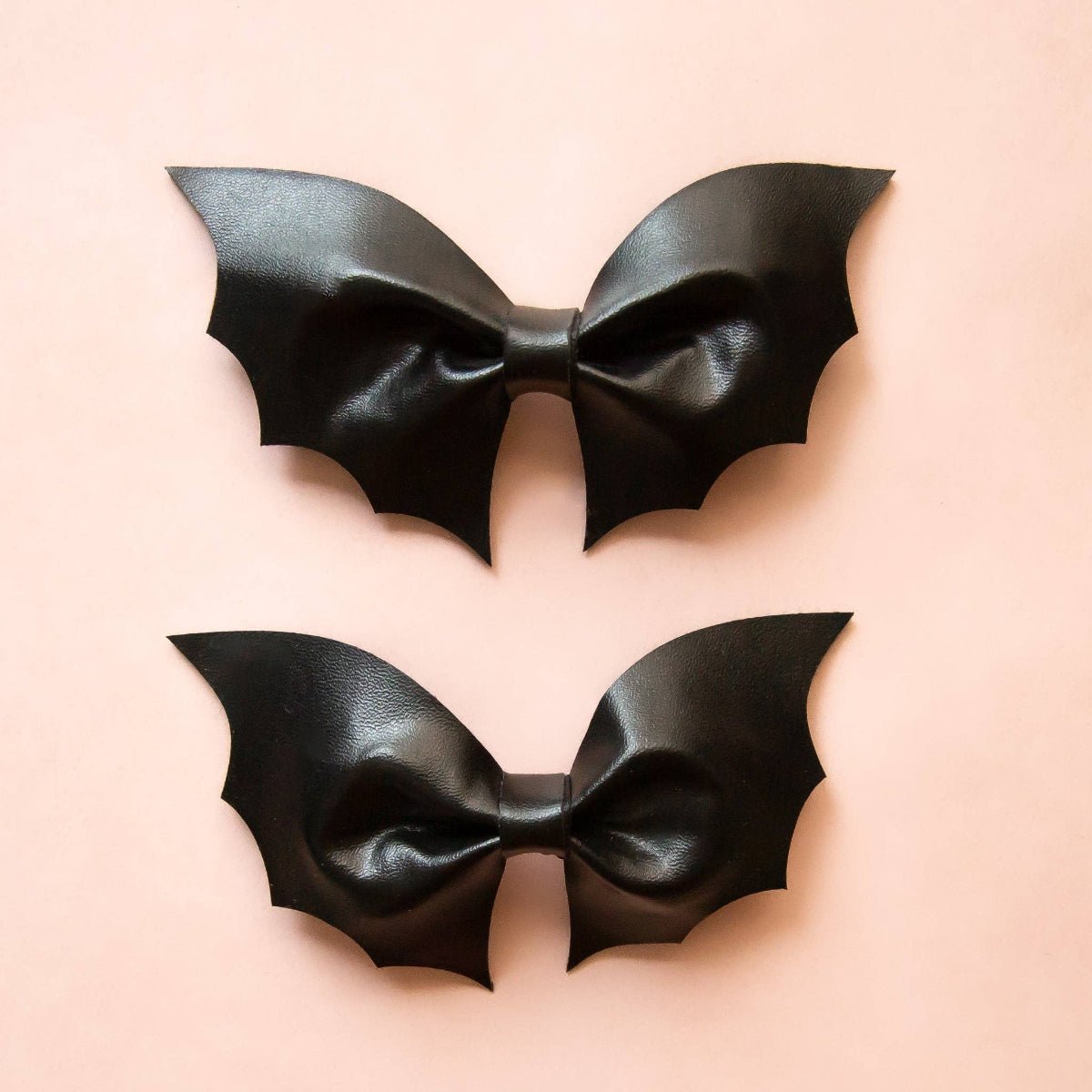Leather Bat Halloween Hair Clip - Twirls + Twigs