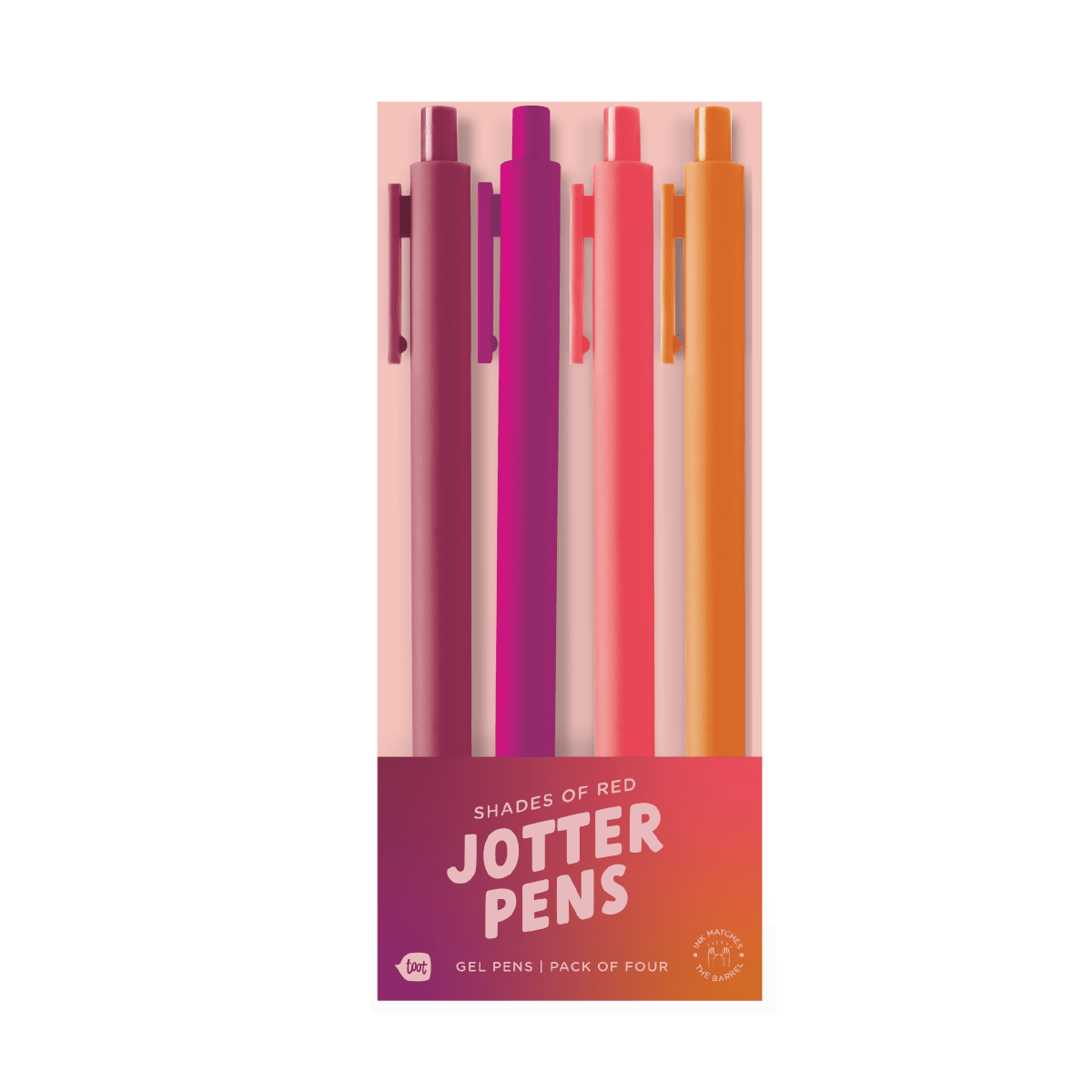 Jotter Sets 4 Pack: Gradient Reds - Twirls + Twigs