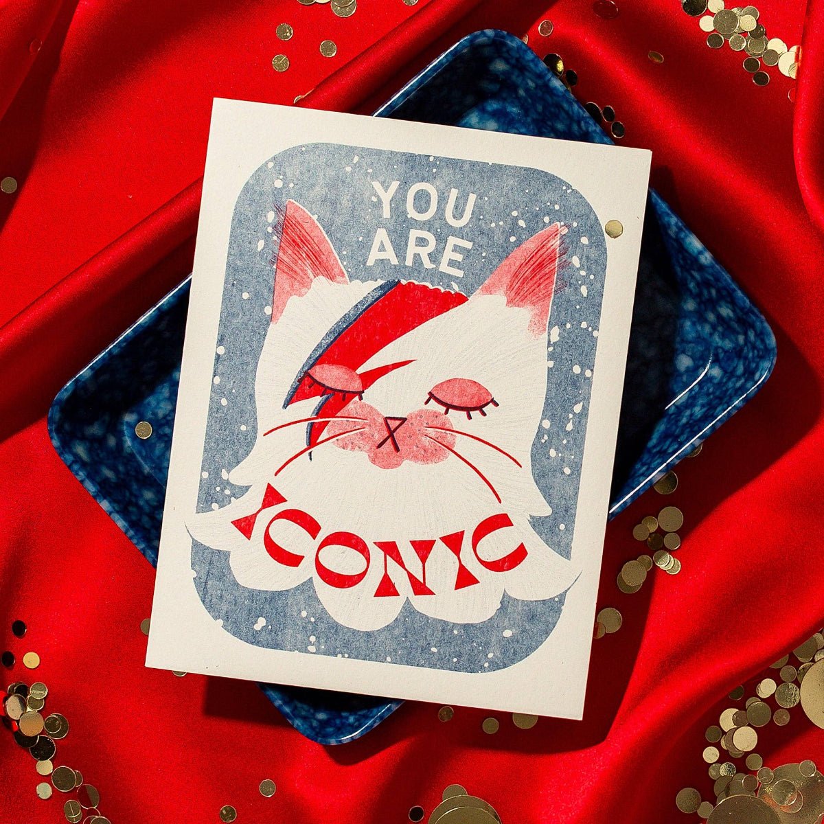 You Are Iconic - Risograph Greeting Card - Twirls + Twigs