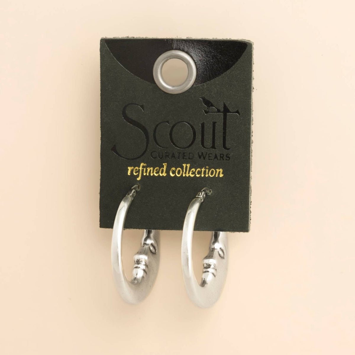 Refined Icon Earring - Moon Hoop/Silver - Twirls + Twigs