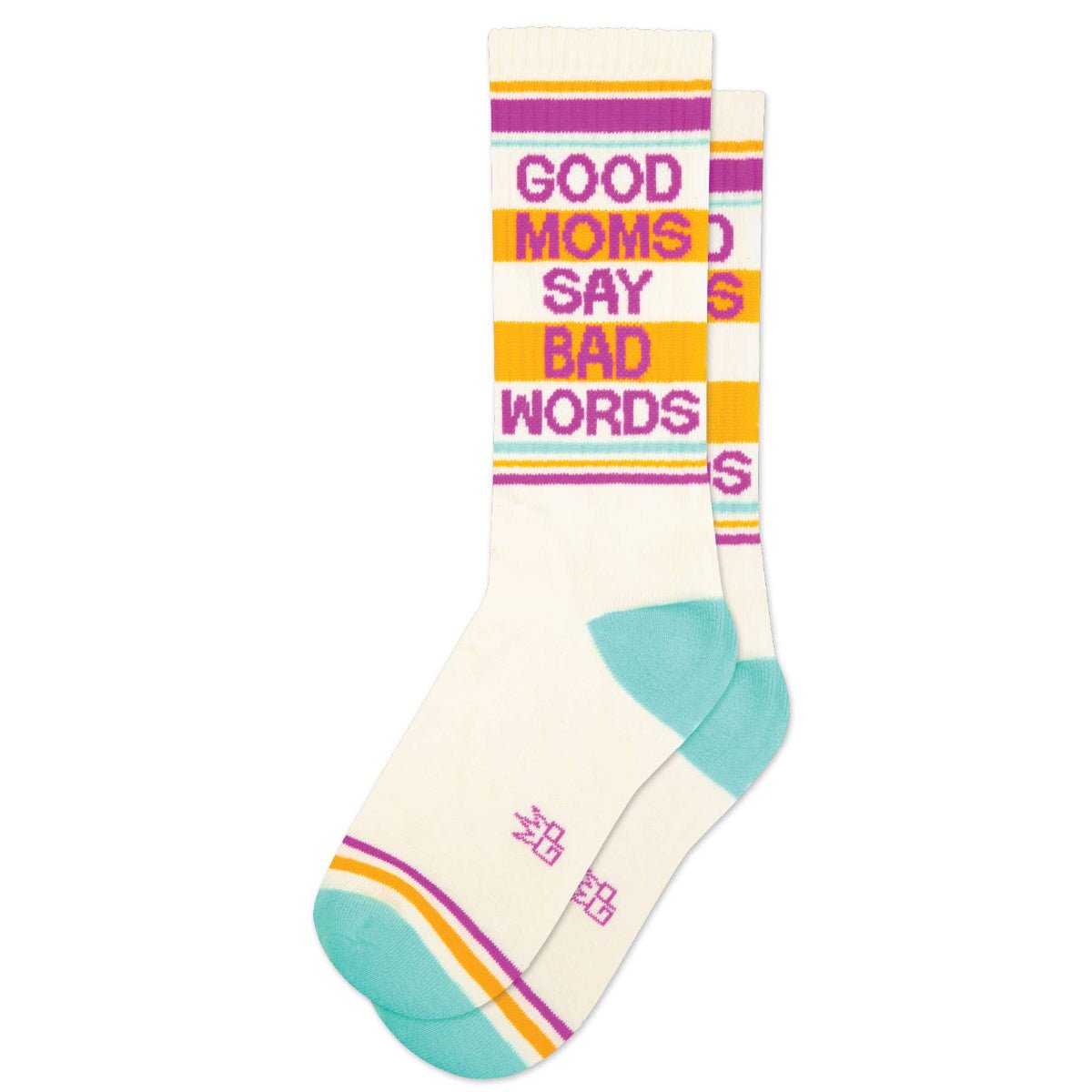 Good Moms Say Bad Words Gym Crew Socks - Twirls + Twigs