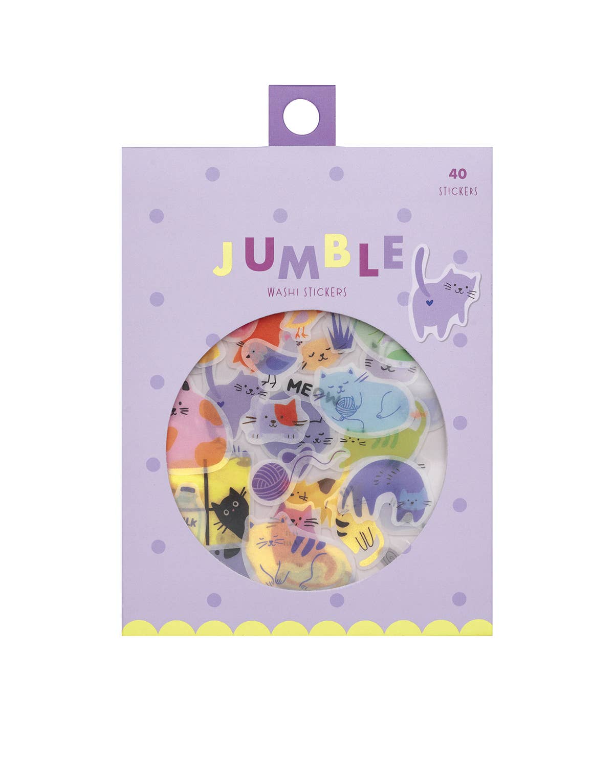 Cats Jumble Washi Stickers - Twirls + Twigs