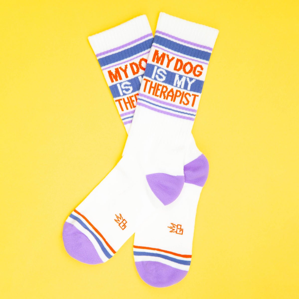 My Dog Is My Therapist Gym Crew Socks - Twirls + Twigs