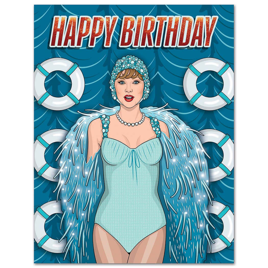 Pop Star Nautical Birthday Card - Twirls + Twigs