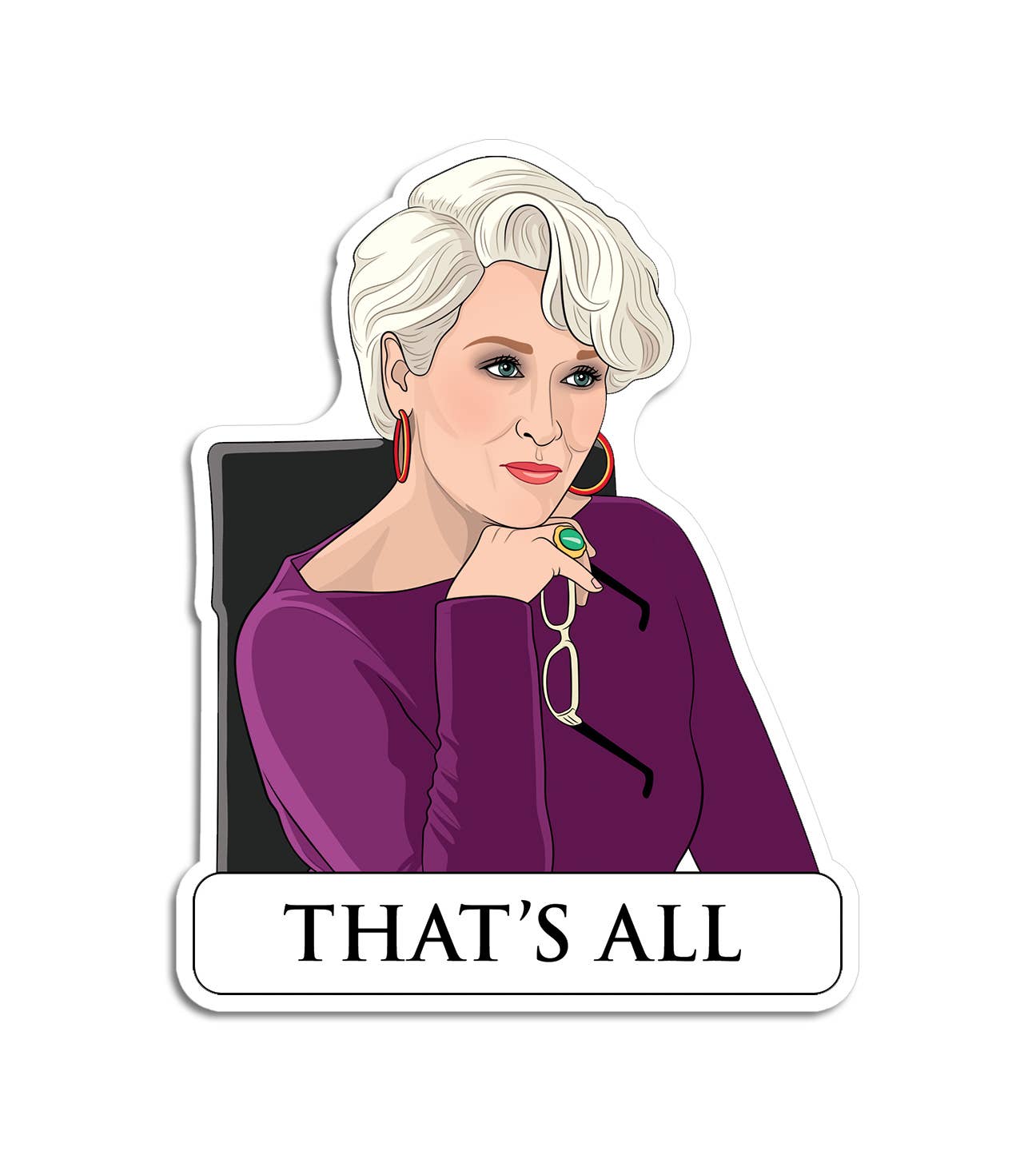 That's All Die Cut Sticker - Twirls + Twigs