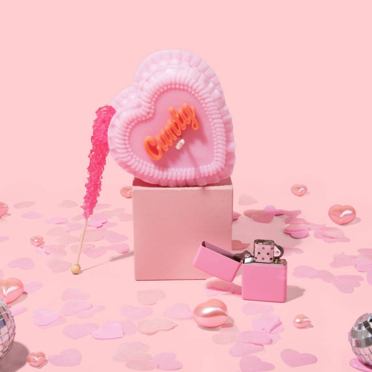 Cunty Heart Candle - Twirls + Twigs