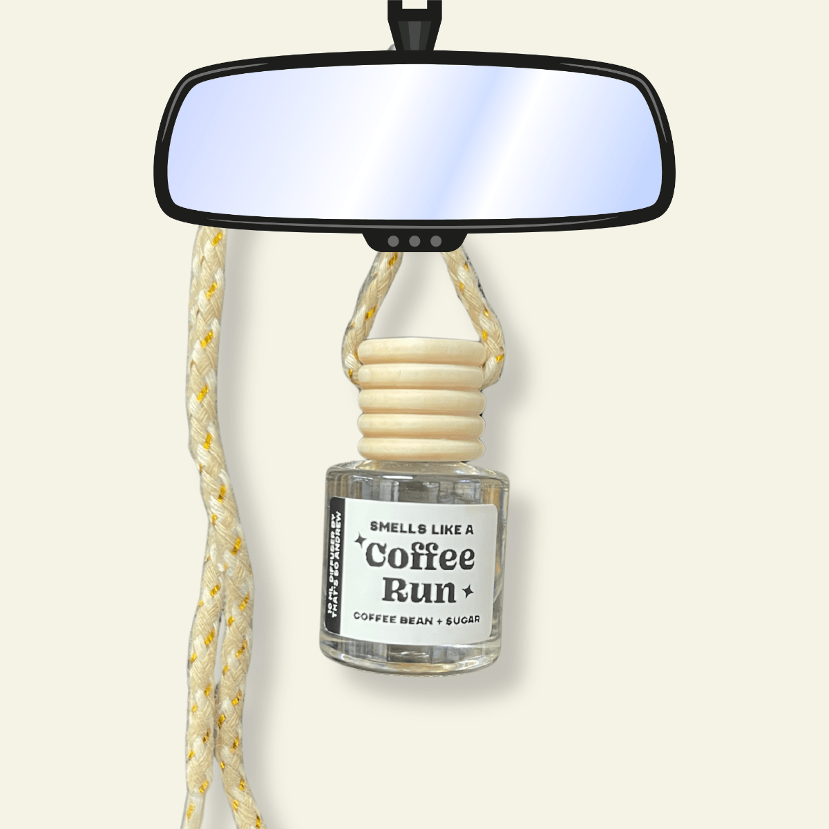 Coffee Run Car Diffuser | Long Lasting, Toxin Free, Air Freshener - Twirls + Twigs