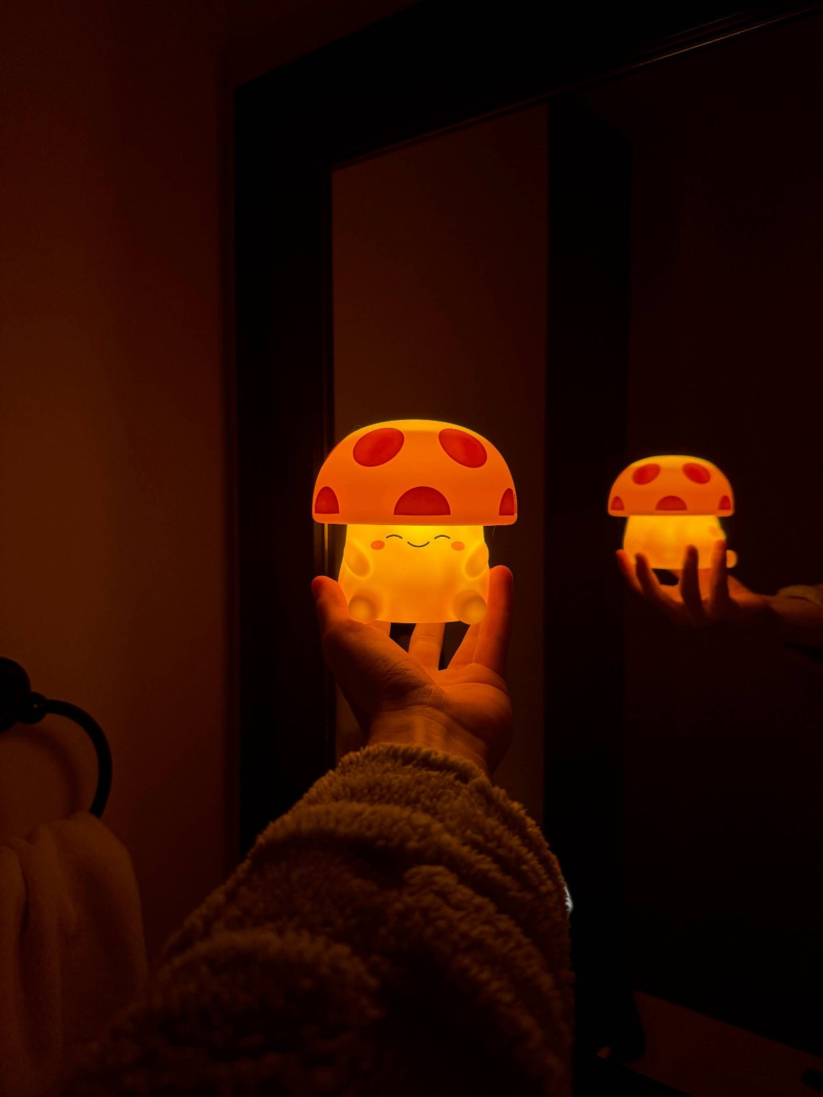 Mushi Ambient Mushroom Night Light - Squishy Silicone - Twirls + Twigs