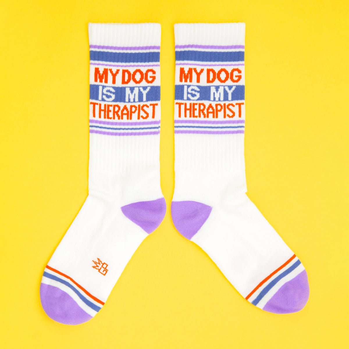 My Dog Is My Therapist Gym Crew Socks - Twirls + Twigs