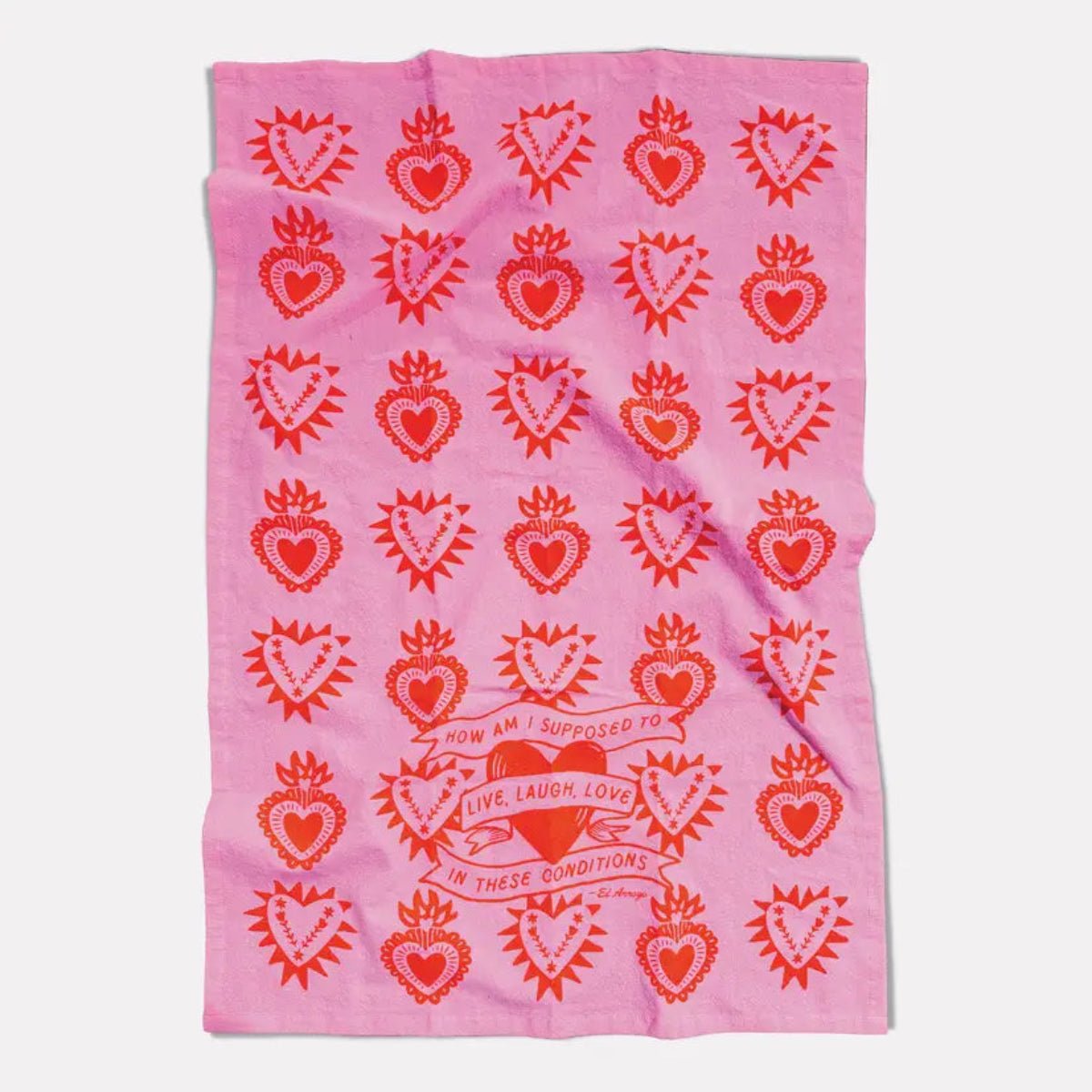 Flour Sack Kitchen Towel - Live, Laugh, Love - Twirls + Twigs