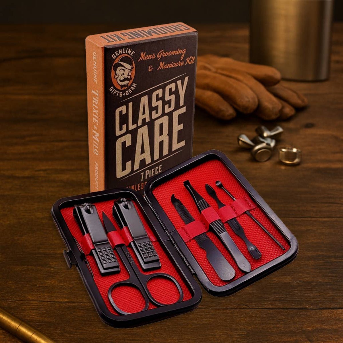 Classy Care Men’s Grooming Kit – (18pk), Lifestyle - Twirls + Twigs