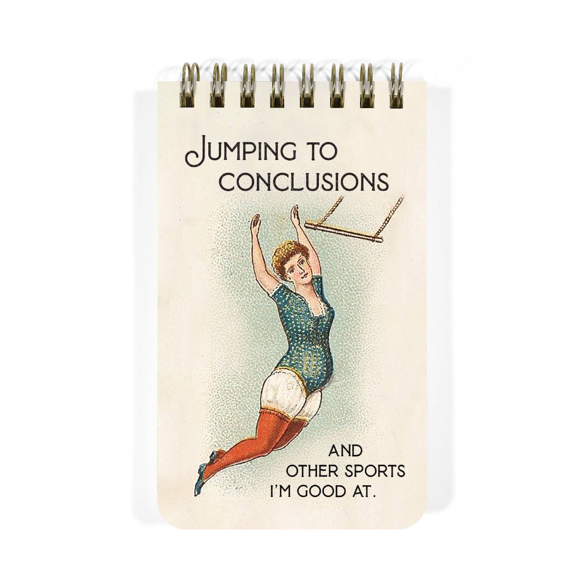 Jumping to Conclusion - 3x5 Spiral Memo Notepad - Twirls + Twigs
