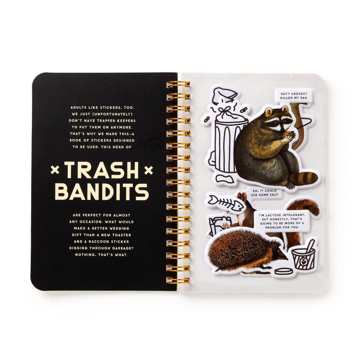 Brass Monkey Trash Bandits Sticker Book - Twirls + Twigs