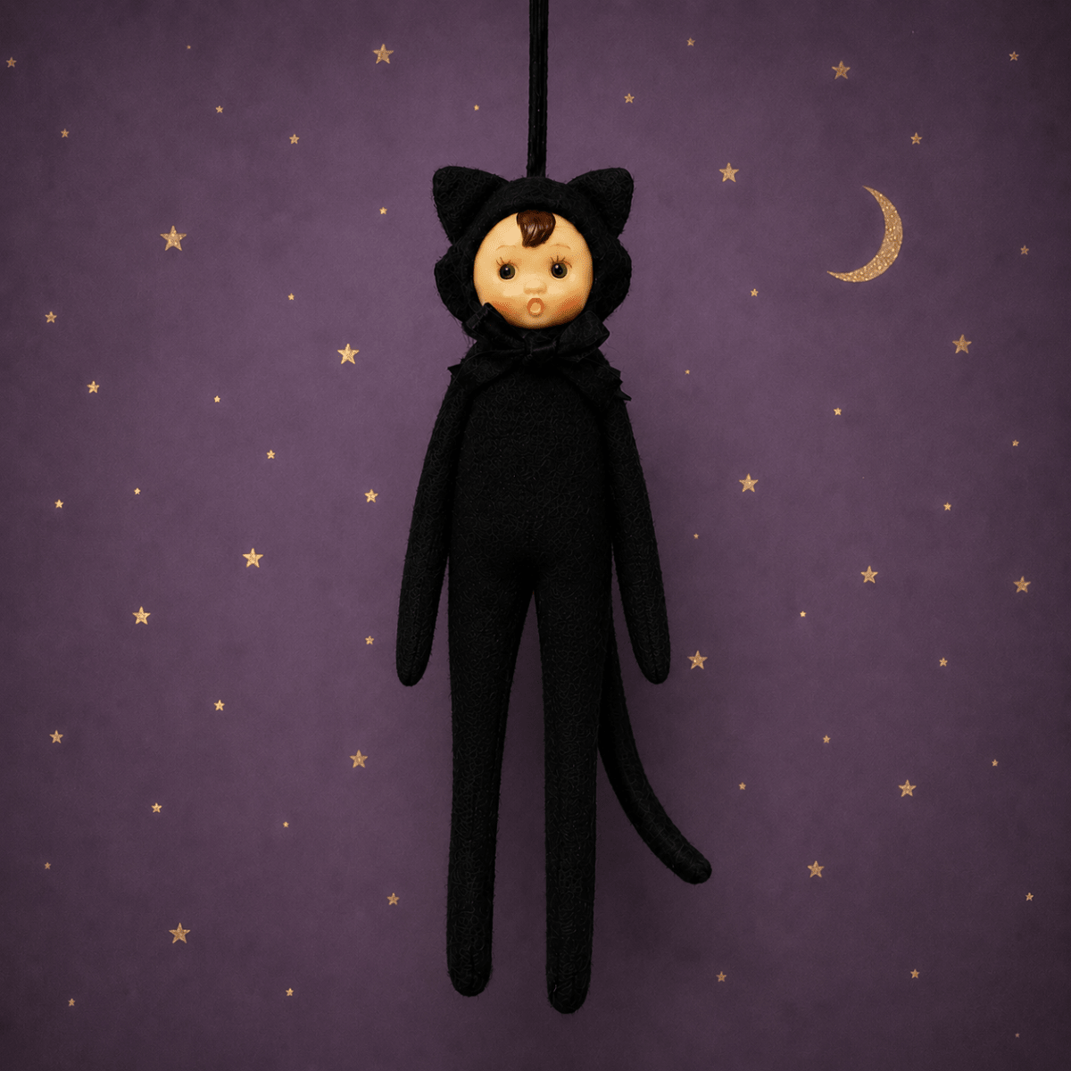 Lucky Luna Spooky Sidekick | Halloween Elf Ornament - Twirls + Twigs
