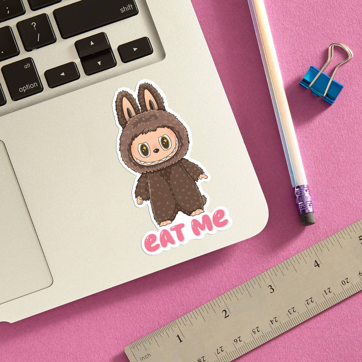 Labubu Eat Me Die Cut Sticker - Twirls + Twigs